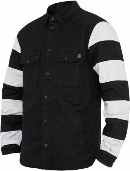 Camasa Moto Motoshirt Black/White