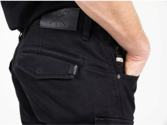 Pantaloni Moto Textili Defender Mono Black