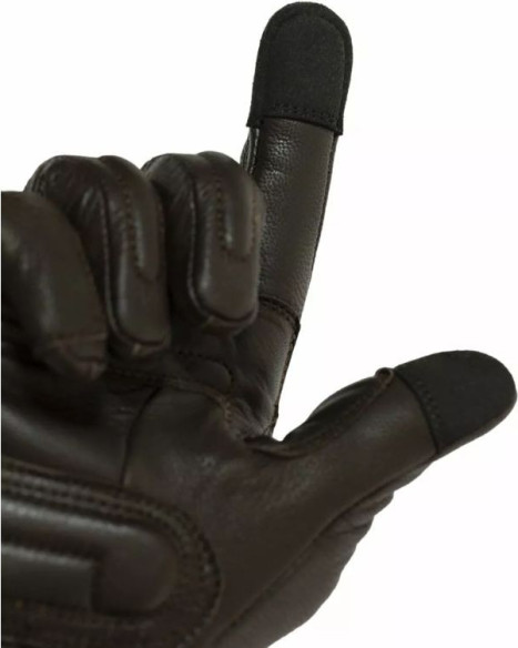 Manusi Moto Piele Tracker Brown