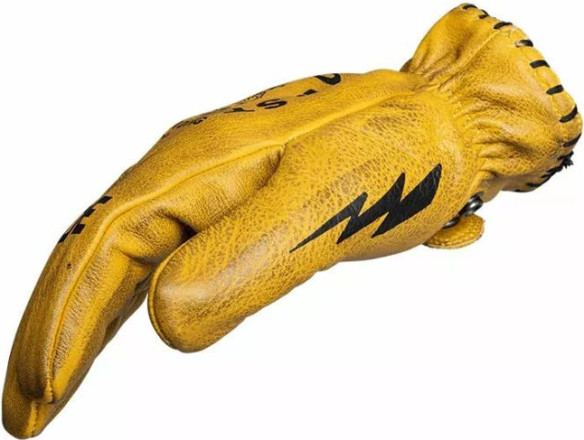 Manusi Moto Piele Coyote Yellow/Black