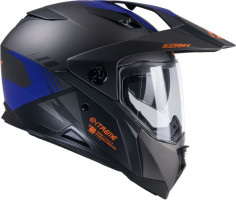 Casca Moto Touring Extreme Gunmetal Matt Black/Grey/Blue 25