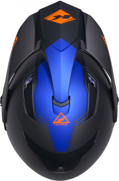 Casca Moto Touring Extreme Gunmetal Matt Black/Grey/Blue 25