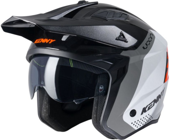 Casca Moto Open Face/Jet Miles Black/White/Grey/Orange