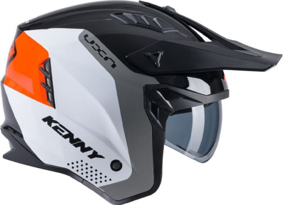 Casca Moto Open Face/Jet Miles Black/White/Grey/Orange