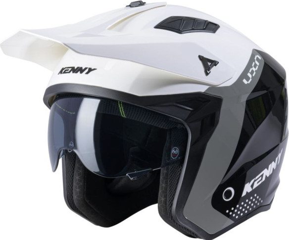 Casca Moto Open Face/Jet Miles Black/White/Grey