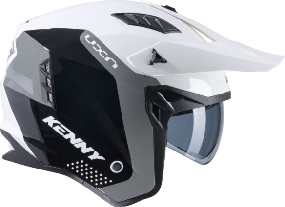 Casca Moto Open Face/Jet Miles Black/White/Grey