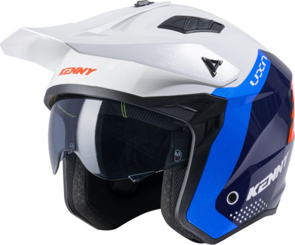 Casca Moto Open Face/Jet Miles White/Orange/Blue