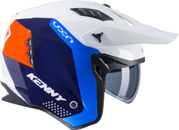 Casca Moto Open Face/Jet Miles White/Orange/Blue