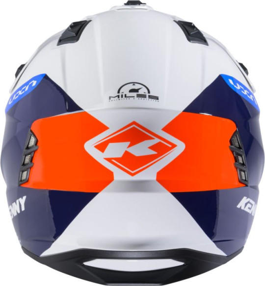 Casca Moto Open Face/Jet Miles White/Orange/Blue