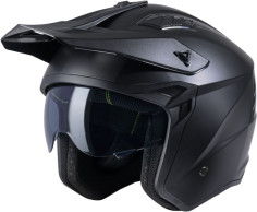 Casca Moto Open Face/Jet Miles Solid Matt Black