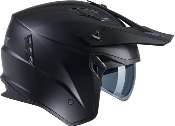Casca Moto Open Face/Jet Miles Solid Matt Black