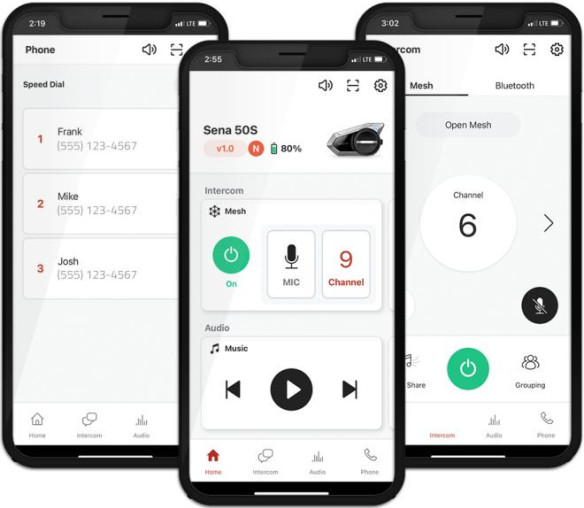 Intercom Moto 50S Bluetooth 50S-10 Single