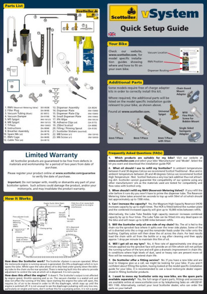 Sistem Lubrifiere Lant Moto VSystem Automat SO-1005