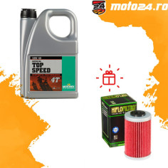 Oferta Top Speed 10W40 4L Bonus: Filtru Ulei Hiflofiltro la alegere (Max.35 Ron)