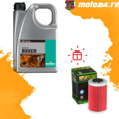 Oferta Boxer 5W40 4L Bonus: Filtru Ulei Hiflofiltro la alegere (Max.35 Ron)