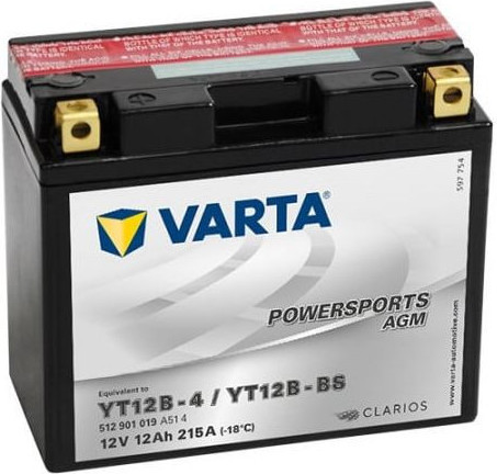 Baterie Motocicleta Agm 12V 12Ah 151X70X131Mm Yt12B-Bs
