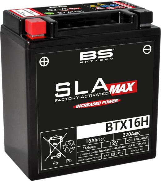 Baterie Moto Bs Btx16h SLA-max 300896