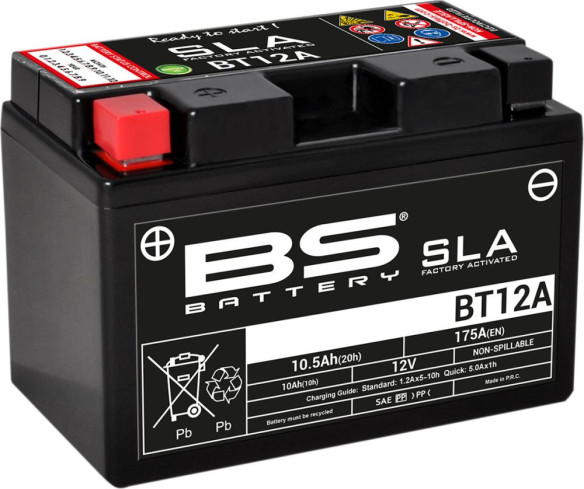 Baterie Moto Bt12a SLA 12v 175A 300679