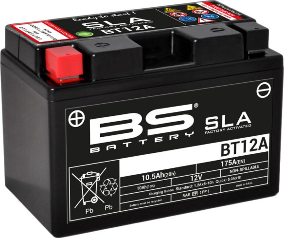 Baterie Moto Bt12a SLA 12v 175A 300679