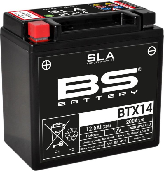 Baterie Moto Btx14 SLA 12v 200A 300681