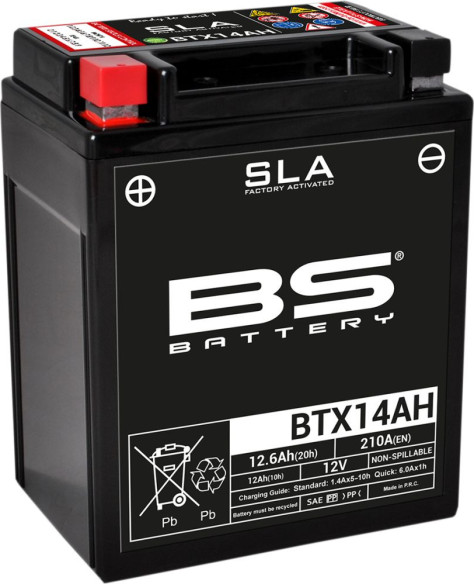 Baterie Moto Btx14ah SLA 12v 210A 300758