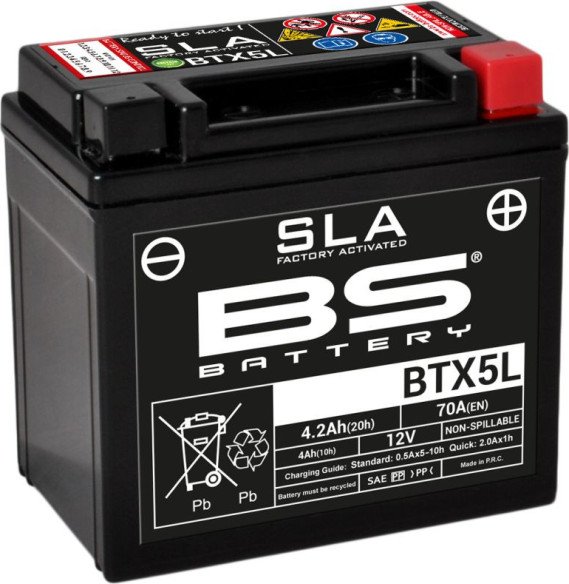 Baterie Moto Btx5l SLA 12v 70A 300670
