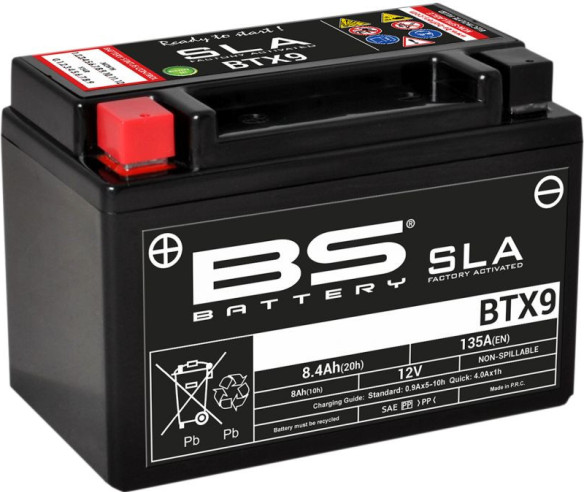 Baterie Moto Btx9 SLA 12v 135A 300674