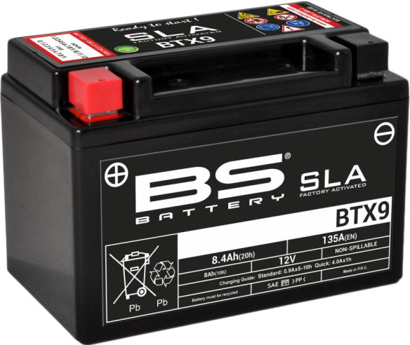 Baterie Moto Btx9 SLA 12v 135A 300674