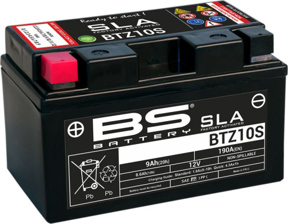 Baterie Moto Btz10s SLA 12v 190A 300636-1