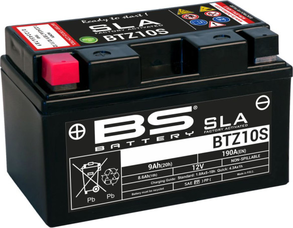 Baterie Moto Btz10s SLA 12v 190A 300636-1