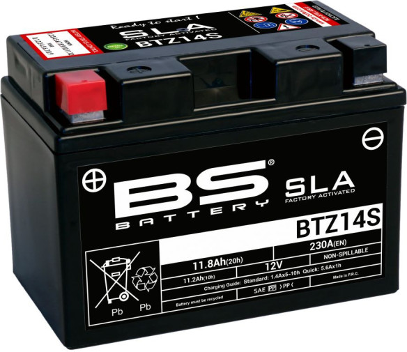 Baterie Moto Btz14s SLA 12v 230A 300638-1