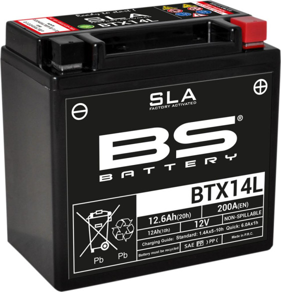 Baterie Moto Btx14l SLA 12v 200A 300760