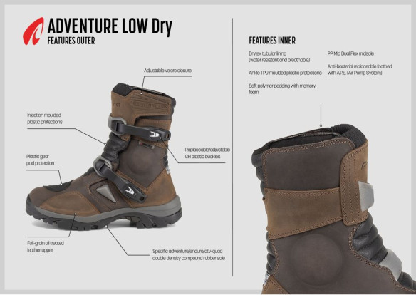 Cizme ATV Adventure Low Waterproof Brown