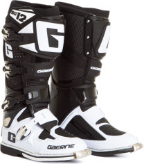 Cizme Moto MX SG12 White/Black
