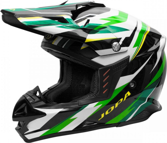 Casca Moto Enduro Locust II Scrum Black/Green