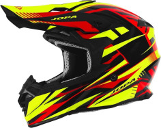 Casca Moto Enduro Hunter Legacy Flo Yellow-Red
