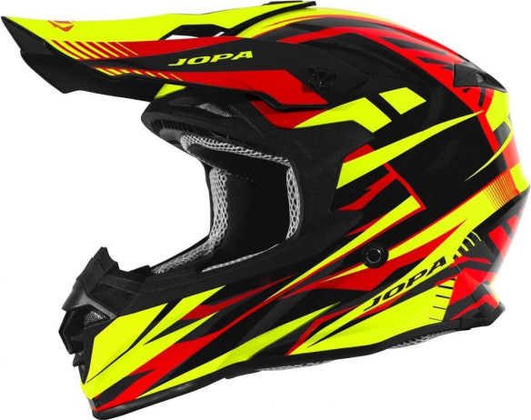 Casca Moto Enduro Hunter Legacy Flo Yellow-Red