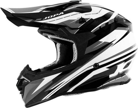 Casca Moto Enduro Hunter Revolt Black/White
