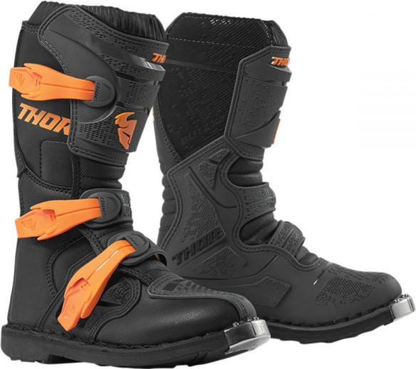 Cizme Enduro Copii Blitz XP Black/Orange S9