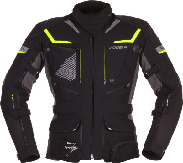 Geaca Moto Textila Impermeabila Panamericana Black/Yellow