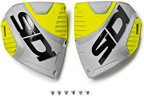 Crossfire3 shin plate cenusiu-galben Fluo (153)