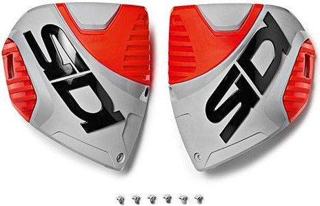 Crossfire3 shin plate cenusiu-Red Fluo (153)