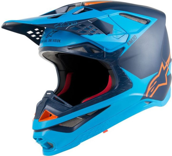 Casca Moto Enduro Supertech M10 Meta Black/Blue S9