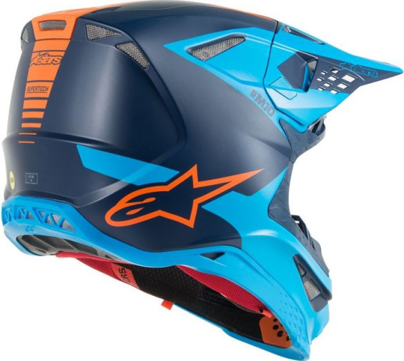 Casca Moto Enduro Supertech M10 Meta Black/Blue S9