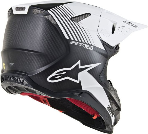 Casca Moto Enduro Supertech M10 Dyno Black/White S9