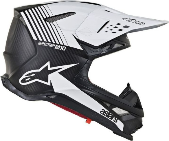 Casca Moto Enduro Supertech M10 Dyno Black/White S9
