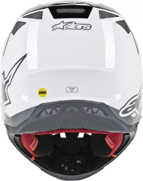 Casca Moto Enduro Supertech M8 Radium Black/White Glossy S9