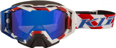 Ochelari Snowmobil Viper Pro Patriot Pledge Dark Smoke Blue Mirror