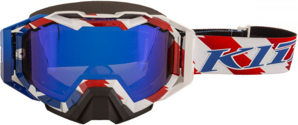 Ochelari Snowmobil Viper Pro Patriot Pledge Dark Smoke Blue Mirror