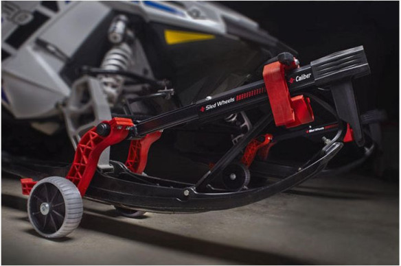 Sistem Roti Skiuri Snowmobil Sled Wheels Red